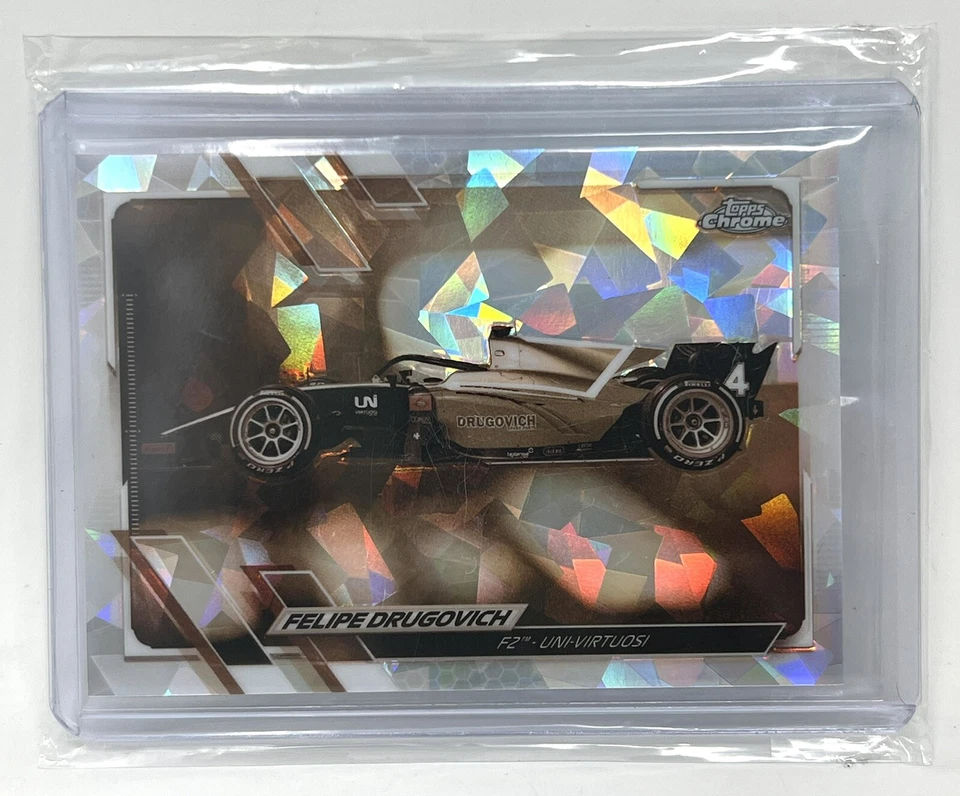 Felipe Drugovich F2 UniVirtuosi 034/100 Dallara F2 2018-MechaChrome Topps Chrome - Image 1 of 3