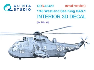 QuintaStudio 1/48 Westland Sea King HAS.1 3DP bedruckter Innenraum (Airfix)... - Picture 1 of 12