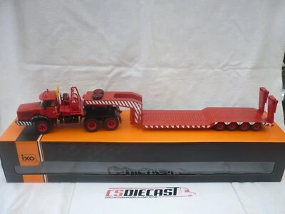 IXO 1:43 Trucks Heavy Haulage Berliet TB 015 M3 Low Loader 1960 Red TTR033 - Image 1 of 4