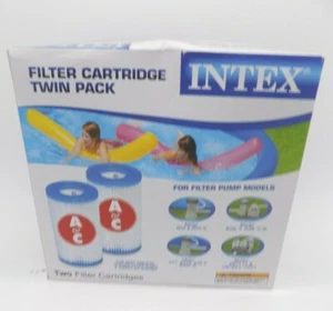 Intex Easy Set Swimming Pool Type A or C Filter Replacement Cartridges 2 Pack - Picture 1 of 2