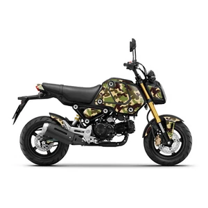 Green Camouflage Vinyl Graphics Wrap Stickers For Honda GROM MSX125 21-23 - Picture 1 of 4