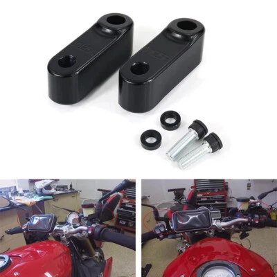 Fit For Ducati M900 Monster M916 Monster S4 Mirror Extenders Riser Aftermarket - Image 1 of 4
