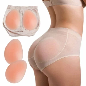 Women Butt Lifter Padded Panty Buttock Enhancer Underwear with 2 Silicone Pads - Picture 1 of 45