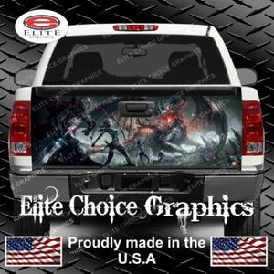 Dragon Warrior Truck Tailgate Wrap Vinyl Graphic Decal Wrap - Picture 1 of 1