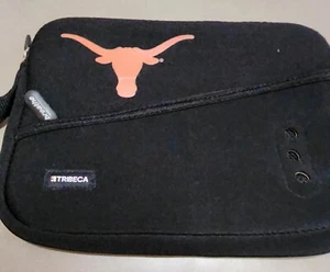  Black Texas Longhorn Tribeca Zippered Case. + side zip  storage  breathable - Picture 1 of 7