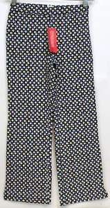 2008 Gymboree Petite Mademoiselle sz 8 Knit Pants Navy Polka Dot Paris Pastel - Picture 1 of 6