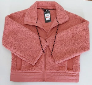 NWT Under Armour Women's Sherpa Jacket Legacy in Deco Rose Pink Full Zip Size XS - Picture 1 of 15