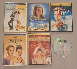 Princess Movie Lot 6 DVDs - Princess Diaries 1&2, Princess Bride, Ice Princess - Picture 1 of 1