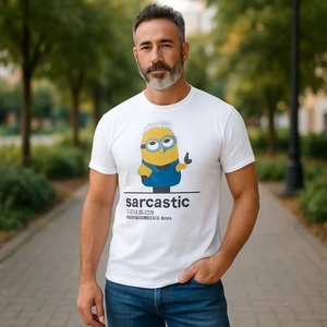 Herren T-Shirt Minions weiß Gr. L Illumination "Sarkastisch" gebraucht - Bild 1 von 7