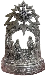 Metzke Zinn Krippe Votivkerzenhalter Vintage - Bild 1 von 6