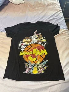 Space Jam Shirt YL Bugs Bunny Disney Basketball Taz Looney Tunes Tweety Vtg 90s! - Picture 1 of 2