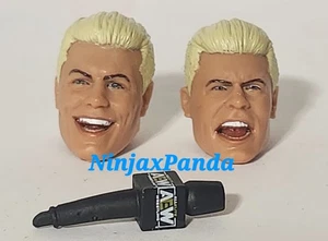 AEW Unmatched Heads & Mic ONLY For Custom Fodder - Picture 1 of 4