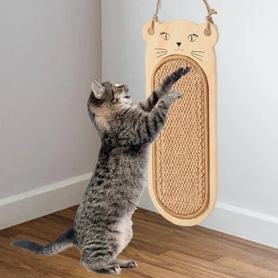 Wall Cat Scratcher Ornament Wall Mounted Pet Gift Hanging Cat Scratching Mat - Image 1 of 4