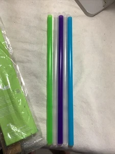 Tervis Set Osf 5 cannucce 10" ciascuna ~ viola ~ verde ~ blu ~ 2 - trasparente - Foto 1 di 6