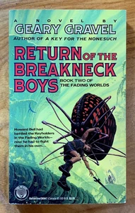 Return Of The Breakneck Boys by Geary Gravel - NF vintage 1991 sci-fi PBO - Picture 1 of 6