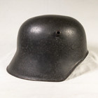 WWI German M1918 Visorless Helmet (ET64) – Original Paint & Liner – Ultra Rare