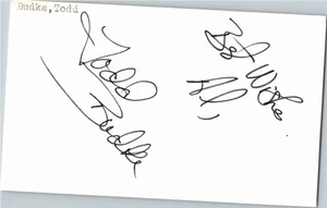 1980's -Todd Budke- Signed/Autograph/Auto Index Card Minnesota Twins MLB - Picture 1 of 1