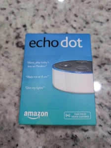 Amazon Echo Dot (2nd Generation) Smart Speaker w/Alexa White. New-Factory Sealed - Picture 1 of 3