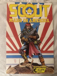 Vintage 1986 Eclipse Comics Scout: Made In America Poster 11X17 - Bild 1 von 8