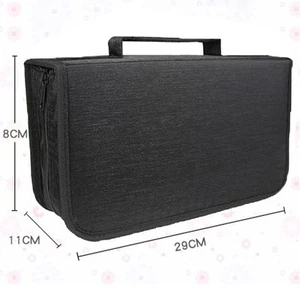 Conteneur DVD portable, étui de transport pour DVD, rangement pour voyage au - Afbeelding 1 van 28