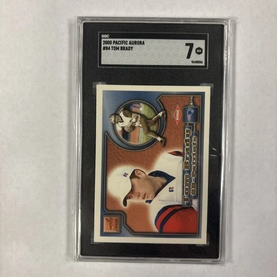 2000 Pacific Aurora Tom Brady #84 (RC) Patriots SGC 7  NM!  - Image 1 of 3