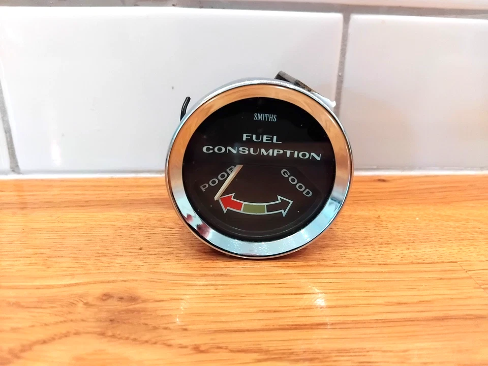 CLASSIC MINI COOPER S GENUINE NOS SMITHS VACUUM PERFORMANCE FUEL CONSUMPTION DIA - Image 1 of 1