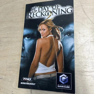 wwe day of reckoning 2 gamecube Manual Only - Picture 1 of 3