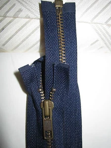 1  Teilbaren  Marken YKK Metall  Reißverschluß    Blau   80  cm   (RVS DB 80 YKK - Picture 1 of 1