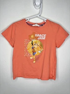H&M Space Jam Tune Squad Top Girls Size 5-6 Lola Bunny Orange Basketball - Picture 1 of 5