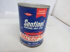 Vintage Advertising Sentinel Af Metal Round  One Quart Oil Can Empty 658-D