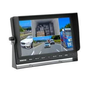 Monitor retromarcia 10" QUAD HD con AV-IN per fino a 4 telecamere retromarcia 12-24V camper - Foto 1 di 7