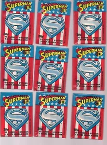 1983 TOPPS SUPERMAN III UNOPENED 9 PACK LOT - Picture 1 of 2