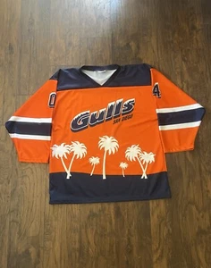 Vintage San Diego Gulls ECHL Minor League Hockey Palm Tree 2004 Jersey - XL - Picture 1 of 6