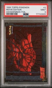 PSA 9 Awakenings Mewtwo Folie - 2 Filmausgabe - 1999 Topps Pokémonkarte - Bild 1 von 2