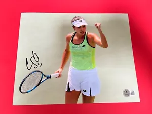 FOTO Beckett BAS Autenticada de Camila Osorio Columbia Tenis Firmada Automática 8x10 - Imagen 1 de 2