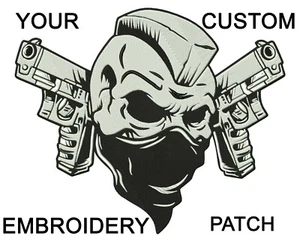 1 Color Embroidery Patch, Embroidered Patch,Custom Embroidered,Custom Embroidery - Picture 1 of 3