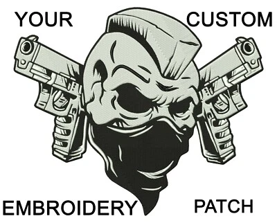 1 Color Embroidery Patch, Embroidered Patch,Custom Embroidered,Custom Embroidery - Image 1 of 3