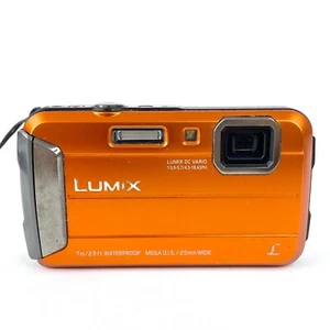Panasonic Lumix DMC-FT25 16.1 MP Orange Digital Camera Waterproof PARTS ONLY - Picture 1 of 16