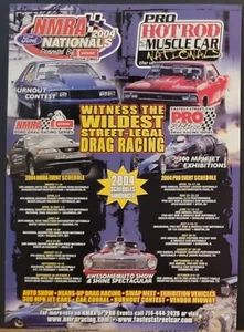 2004 NMRA Drag Race Print Ad Fox Body Mustang 1966 Chevelle SS 300 MPH Jet Cars - Bild 1 von 1