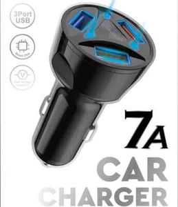 Car Charger Adapter - 3 USB - Picture 1 of 4