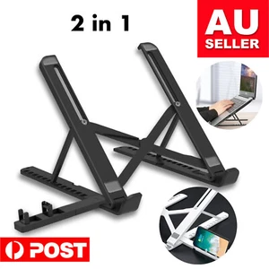 Portable Foldable Laptop Stand Ergonomic Desk Table Adjustable Computer Notebook - Picture 1 of 12