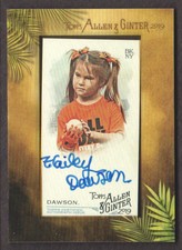 2019 Topps Allen & Ginter Baseball Framed Mini AUTO #MA-HD Hailey Dawson