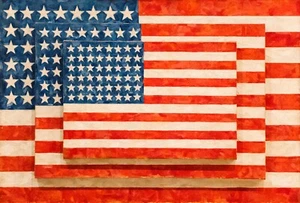 Jasper Johns: Three Flags 22x30 Archival Quality Fine Art Print - Picture 1 of 1