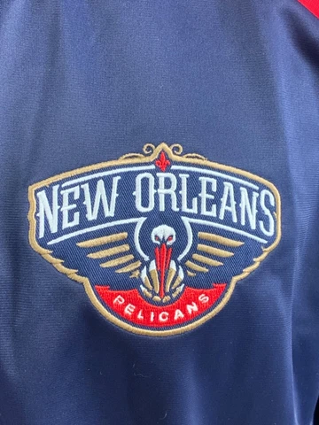 NEW ORLEANS PELICANS NBA GIII CARL BANKS FULL ZIP TRACK JACKET BLUE MEN’S L NWOT Cover