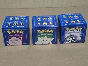 pokemon 23k gold plated trading card, Set Of 3 Blue Boxes - Picture 1 of 4