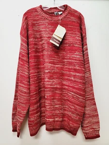 Vintage Y2K Clench Jeans Mens XL Sweater Sweatshirts Red Hip Hop - Picture 1 of 7