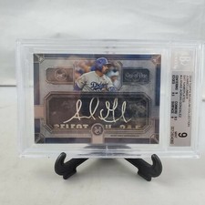 2019 Topps Museum Collection Adrian Gonzalez Jumbo Lumber Nameplate 1/1 BGS 9