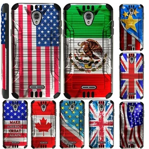 SILVER GUARD For TCL A1 / Alcatel Insight Phone Case Brushed Hybrid Cover E5 - Photo 1 sur 10