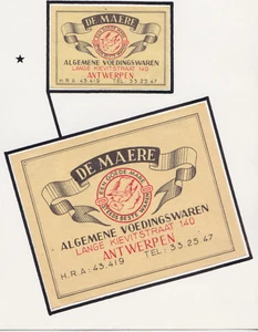 Ancienne étiquette allumettes Belgique BN57566 Publicité Pigeon De Maere - Imagen 1 de 2