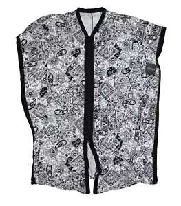 Ellen Tracy Plus Size 2X Zip Front Caftan Style Paisley Women's Nightgown NWT - Picture 1 of 2